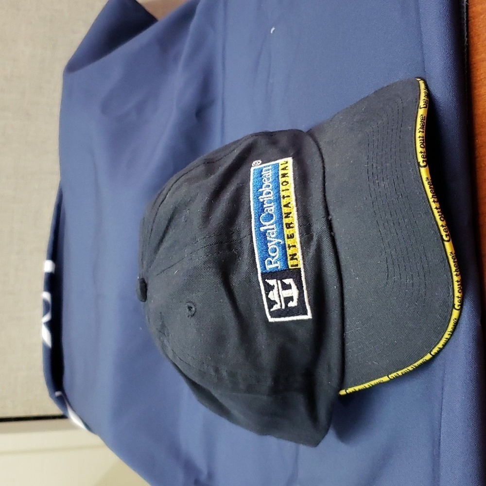 Royal Caribbean International Ballcap in Navy Blue w/unknown autograph on brim